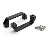 PZRT 2-Pack Black Aluminium Alloy Handle Rectangular Industrial Pull Handle for 20 Series Aluminum Extrusion Profile Accessories