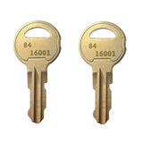 KeyPower (2) 84-16001, 84 16001 Keys for DKS Doorking Lock 4001-055