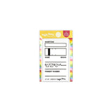 Waffle Flower Swatch Stamp Set - 1.62 x 2.52 Approx. Swatch Size - Photopolymer Clear Stamp for Color, Pigment and Ink Studies -