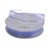 Homeford Satin-Edge Sheer Organza Ribbon, 5/8-inch, 25-Yard, Iris