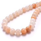 BEADIA Natural Pink Aventurine Jade Stone Round Loose Semi Gemstone Beads for Jewelry Making 8MM 44PCS