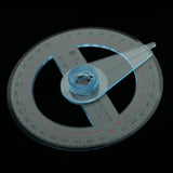 Enakshi All Circular 10 cm poly 360 Degree Protractor Pointer Ruler Angular Viewer Swing Arm School Office Supplies|Metalworking
