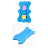 ZOOMELLA 2pcs Bath Sponge Infant Bath Cushion Comfy and Skid Proof Bathing Mat Blue|Bathing Accessories|Baby