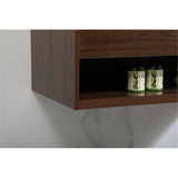 Elegant Decor Roman 36 Aluminum Alloy Mdf Single Bathroom Vanity In Walnut
