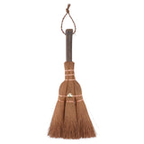 VOSAREA Mini Palm Broom 9.44in Hand Broom for Tea Ceremony Desk Sweeping Bonsai Care Small Whisk with Hanging Rope Lightweight H
