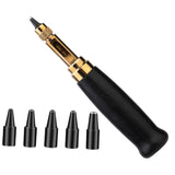 Ujeavette Leather Belt Hole Puncher Kit For Sewing Leather Accessory Rotary Punch Tool Black|Stamp Puncher Punching Machine Hole