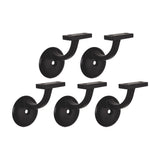 Design House 202655 Jumbo Hand Bracket for Railings Stairways in Office Home or Any Room, 1.06 L x 1.06 W x 1.38 H, Matte Black,