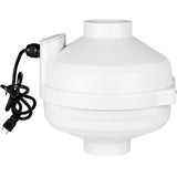 MIDCVFRUN 3 inch Radon Fan, 2 speed 240/170CFM Radon Mitigation System Quickly Mitigate Radon Quiet and Energy Efficient IP67 Wa