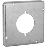 Hubbell Raco 4-11/16 in. Square Work, Exposed Work, 30-50A Receptacle 2.141 in. Dia, Gray (878)