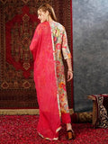 Gosriki Women'S Cotton Blend Printed Straight Kurta With Pant & Dupatta (Ruth Pink-Jl-Gs_Xl_Pink_X-Large),Pink,,B0D73XSHMJ