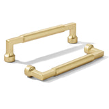 khtumeware 10-Pack 5-Inch(128mm) Brushed Gold Cabinet pulls Kitchen Cabinet Handles, Cabinet Pulls Kitchen Cabinet Hardware for