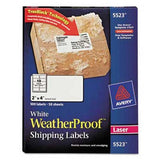 Avery Weatherproof Mailing Labels w/TrueBlock, Laser, White, 2 x 4, 500/Pack