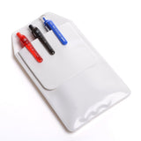Armear 5 PCS White Pocket Protector for Pen Leaks - Heavy Duty Pen Holder Pouch for Shirts/Pants/Lab Coats, Pencil Pocket Holder