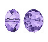 50pcs Adabele Austrian 8mm Faceted Loose Rondelle Crystal Beads Tanzanite Purple Spacer Compatible with 5040 Swarovski Crystals