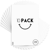 Golden State Art, 4x6 White Backing Board, Backer Boards for Frame, Picture (10 Pack)