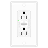 1 Pack 15 Amp GFCI Outlet, Tamper Resistant Self-Test GFI Receptacle with LED Indicator, ETL Certified Ground Fault Circuit Inte