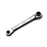 Capri Tools 4in1 120Tooth Box End Reversible Ratcheting Wrench, 5/16, 3/8, 7/16, 1/2 in., SAE