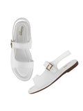 Shoetopia Women'S Girls-Snd-139 Flat Sandal-8 Kids Uk (Girls-Snd-139-White)-Eu41,White,8,B0D54DG8X8