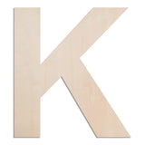 MGTECH 12 Inch Large Wooden Letter K, 1/4 in Thick Big Wood Letter for Crafts and Wall Decor