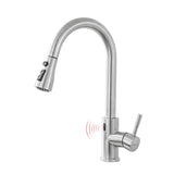 GIMILI Touchless Kitchen Faucet with Pull Down Sprayer Motion Sensor Hands-Free Smart Activated Brushed Nickel Sink Faucets