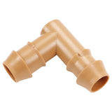Copadri Drip Irrigation Elbow Fittings, 25 Pieces 1/2 Drip Line Barbed Elbow Connectors for 1/2 Inch Irrigation Tubing 90 Degr