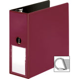 Business Source 33122 Slanted DRing Binder w/LH, 5Inch , Burgundy
