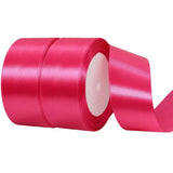 1 1/2 Inch Hot Pink Satin Ribbon,50 Yards 1-1/2 Inch Hot Pink Ribbon Solid Fabric Ribbon for Gift Wrapping Floral Bouquets Weddi