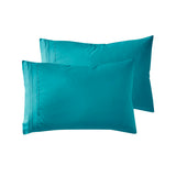 Nestl Teal Pillow Cases Queen Size Set of 2, Soft Queen Pillow Case, 1800 Microfiber Queen Pillow Cases 2, Pillowcases Queen, En