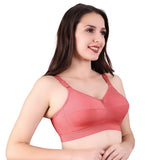 Trylo Riza Cottonfit-Coral-34-C-Cup,CORAL,34,B0DHKQW42S