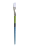Princeton 9800F12 Taklon Lh Flat Snap Brush, Size 12, White