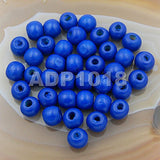 AD Beads Wood Spacer Loose Wooden Craft Beads Big Hole Beads Assorted for Necklace Bracelet Craft Making Decoration (6x8mm 300pc