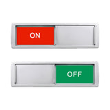 On Off Sign,Ideal Sign for Alarm Home Bathroom Office Restroom Conference Hotels Hospital, Slider Signs Indicator Tells Whether