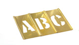 CH Hanson 10031 2 Brass Letters Set 33 pc