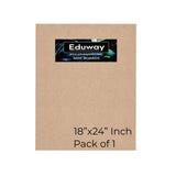 Eduway A2 18X24 Inch Mdf Board Wood Sheet For Mandala , Lippan, Resin Art & Craft, 4Mm Thick, Pack Of 1 - Premium Cardboard Mate