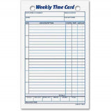 Tops Weekly Time Cards, Index Bristol Stock, 4.25 X 6.75 Inches, 100-Count, White, (3016)