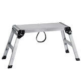 VEVOR Folding Work Platform, 30x12x20 Inch Aluminum Drywall Stool Ladder, 330 lbs Load Capacity Heavy Duty Work Bench w/Non-Slip