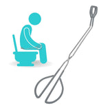 Vive Toilet Aids for Wiping Bottom - Tongs for Toileting, Wiper Reacher Tool, Self Wipe Assist - Handicap Accessories for Daily