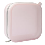 Small Clear Silicone Pouch, Mini Makeup Travel Bag Cute Make up Pouch for Purse Portable Cosmetic Case Clear Toiletry Bag for Wo