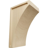 Ekena Millwork CORW03X03X06LWRW Small Lawson Wood Corbels, 3W x 3 1/2D x 6H, Rubberwood