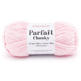 Premier Parfait Chunky Yarn - Super Bulky for Knitting and Crocheting, Chenille, Ballet Pink, 3.5 oz, 131 Yards