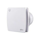 EINTTAX 4-Inch Wall Exhaust Fan, Silent Vent Extractor Fitted with Timer Function,milk white