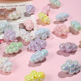 Sqqzuie 20PCS Cute 20mm Acrylic Cloud Beads for Jewelry Making, Straight Hole Colorful Beaded DIY Bracelet, Beadable Pen, Brush,