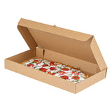 Restaurantware Eco Pie 15 x 7 x 1.5 Inch Flatbread Takeaway Boxes 50 Sturdy Corrugated Pizza Boxes - E-Flute Design Tab-lock Sys