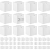 Zhehao 48 Pack Christmas Boxes White Gift Small Cardboard Gift Boxes with Lids Bulk 3 x 3 x 3 Inch Square Kraft Cube Paper Box A
