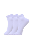 Mustang Kids School Socks Cotton Short Length Socks Soft Breathable Daily Wear Crew Socks Po3 (White) (In, Age, 4 Years, 6 Yea