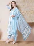 Gosriki Women'S Rayon Blend Anarkali Printed Kurta With Pant & Dupatta (Rayka White-Vks03-Gs_Xxl_White_Xx-Large),White,2,B0DGQR1S1D