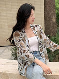 Toplot Women'S Front Open Floral Printed Shrug Top Regular Fit (Shrug-5148-Yellow-M),Yellow,,B0CJRFXM1H