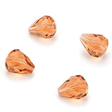 24pcs Adabele Austrian 12mm Faceted Teardrop Crystal Beads Light Peach Pink Compatible with 5500 Swarovski Crystals Preciosa