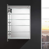 Fresca Spazio 24 Wide X 36 Tall Bathroom Medicine Cabinet W/Led Lighting & Defogger