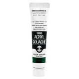 Turner Colour Works Acryl Gouache Artist Acrylic Paint - Single 20 ml Tube - Deep Green